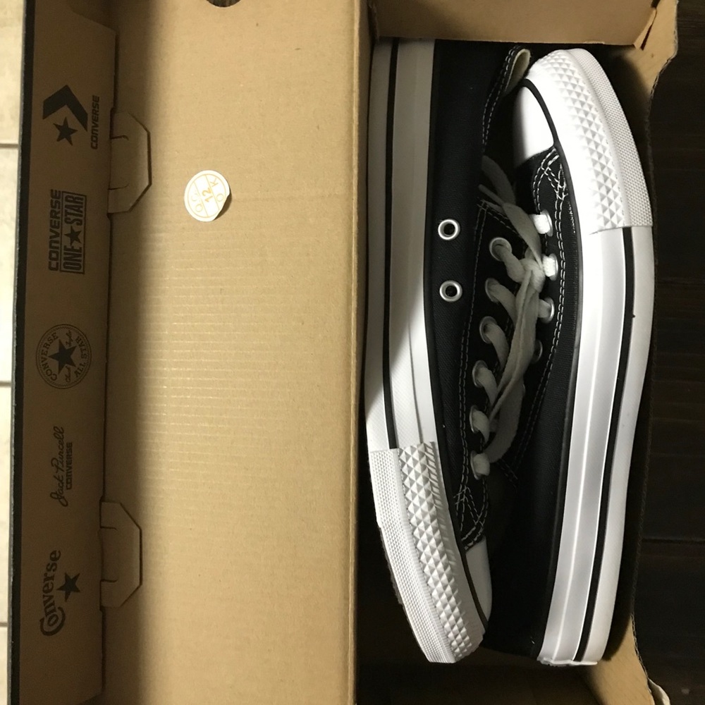 Brand new black converse
